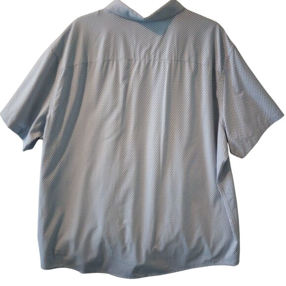 Untuckit Borgo Mens Light Blue Short Sleeve Button-Up Shirt Size XXXL 3XL - Picture 3 of 9